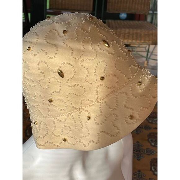 Vintage Wool Glamour Felts Yellow Bucket Hat One Size Union Made USA - Picture 3 of 7